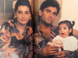 Post the song release, Athiya Shetty posts an adorable throwback picture with parents Suniel Shetty and Mana Shetty!