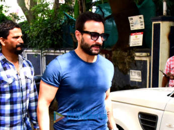 Photos: Saif Ali Khan snapped at a dubbing studio in Bandra