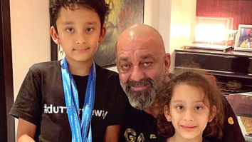 Sanjay Dutt shares an adorable picture as his twins turn a year older!