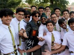 Shah Rukh Khan visits his alma mater St. Columba’s school in Delhi