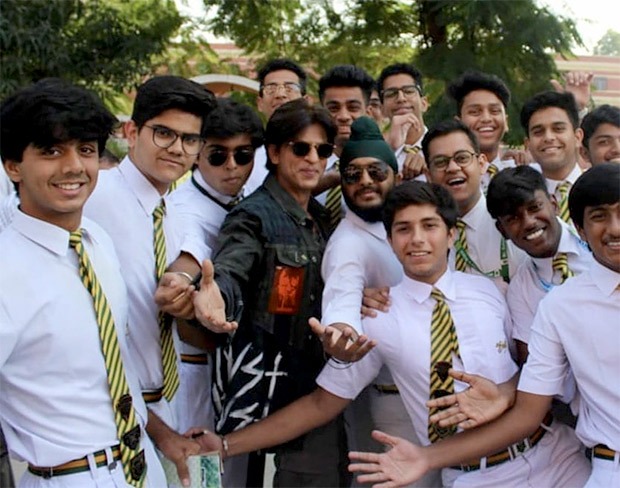Shah Rukh Khan visits his alma mater St. Columba's in Delhi 