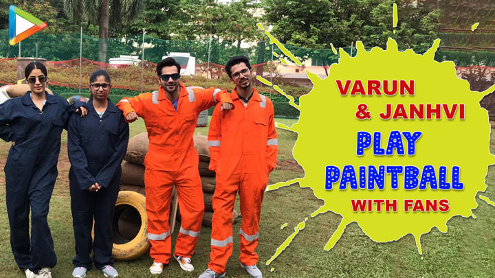 Varun Dhawan Vs Janhvi Kapoor – The Amazing Paintball match with Fans | #FANKINDXVARUN Varun Dhawan Vs Janhvi Kapoor – The Amazing Paintball match with Fans | #FANKINDXVARUN