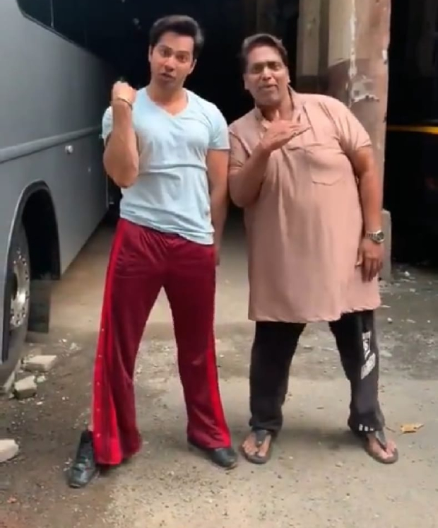 Varun Dhawan takes up Akshay Kumar's Bala Challenge with choreographer Ganesh Acharya