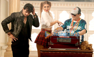 on the sets of the movie Vo Meri Student Hai