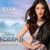 FROZEN 2: Shruti Haasan to voice and sing for Elsa in Tamil version