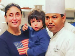 Kareena Kapoor and Taimur Ali Khan pose in matching apron and chef’s hat as they attend a cooking class