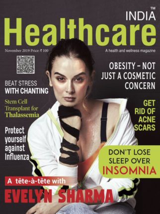 Evelyn Sharma On The Covers Of Healthcare India