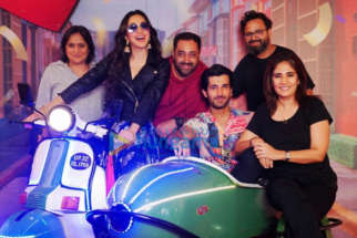 on the sets of the movie Indoo Ki Jawani
