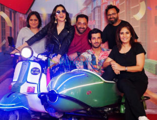 on the sets of the movie Indoo Ki Jawani