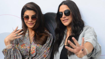 Jacqueline Fernandez and Neha Dhupia snapped on sets of the show #NoFilterNeha Season 4