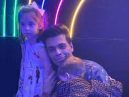 Karan Johar poses adorably with his daughter Roohi and ‘camera shy’ son, Yash
