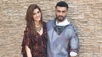 Kriti Sanon, Arjun Kapoor and Ashutosh Gowariker snapped during Panipat promotions Part 2