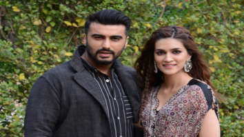 Photos: Arjun Kapoor and Kriti Sanon snapped promoting their film Panipat in Delhi