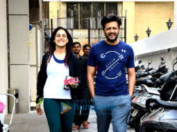 Photos: Genelia Dsouza and Riteish Deshmukh spotted at the gym