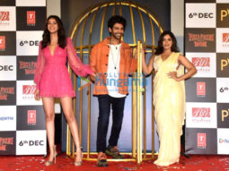 Photos: Kartik Aaryan, Ananya Panday, Bhumi Pednekar and others snapped at Pati Patni Aur Woh trailer launch