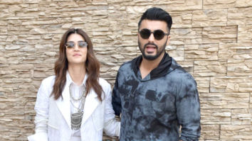 Photos: Kriti Sanon and Arjun Kapoor snapped during Panipat promotions