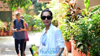 Photos: Malaika Arora, Amrita Arora and Seema Khan snapped at Diva Yoga Studio in Bandra