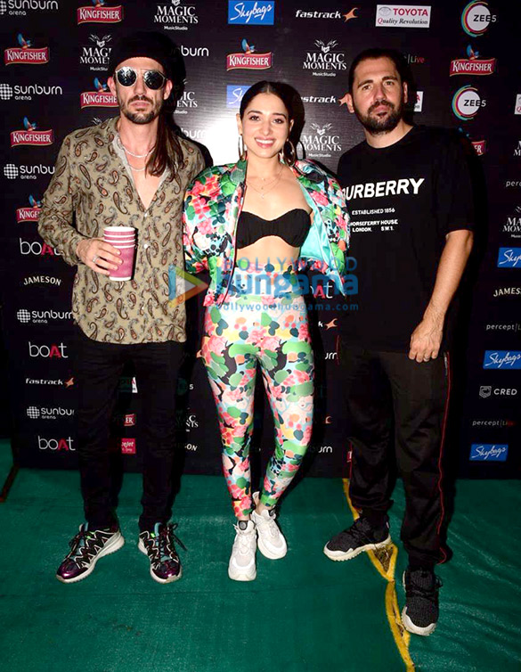 photos tamannaah bhatia snapped with dimitri vegas and like mike at sunburn party 1