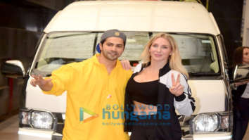 Photos: Varun Dhawan snapped at the gym with WWE super star Charlotte Flair