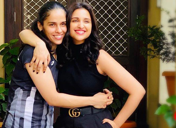REEL AND REAL Parineeti Chopra poses with Saina Nehwal a month before she begins shoot for the biopic