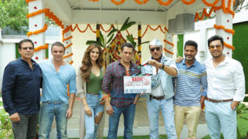 on the sets of the movie Radhe - Your Most Wanted Bhai