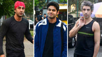 Ranbir Kapoor, Abhimanyu Dassani, Jim Sarbh and others snapped during a football match