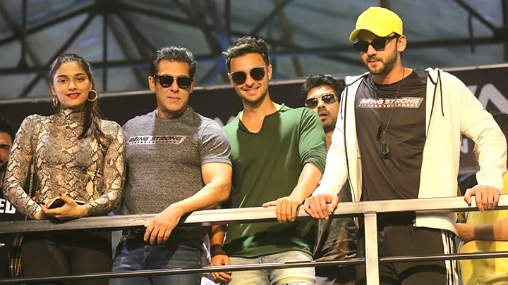 Salman Khan, Saiee Manjrekar, Aayush Sharma and others snapped at the launch of Being Strong fitness Part 2