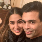 Sara Ali Khan and Karan Johar pose for a quick selfie in New York