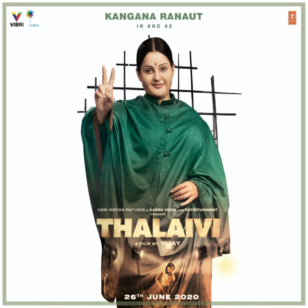 THALAIVI FIRST LOOK: Kangana Ranaut transforms herself into late Jayalalithaa, film to release on June 26, 2020