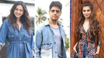 Tara Sutaria, Sidharth Malhotra & Rakul Preet Singh spotted promoting their Film Marjaavaan