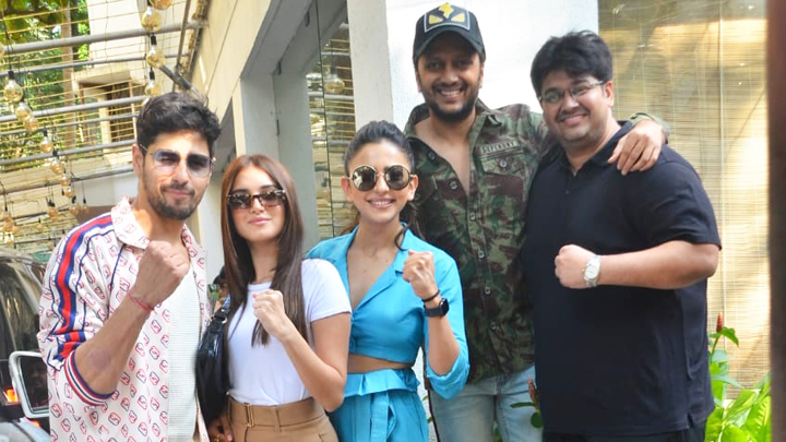 Tara Sutaria, Sidharth Malhotra, Riteish Deshmukh & others at screening of film Marjaavaan