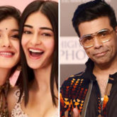 Karan Johar strikes a pose with his favourite 'millenials' Ananya Panday and Shanaya Kapoor