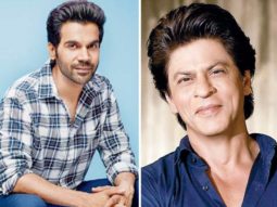 Rajkummar Rao has a fan-boy moment with Shah Rukh Khan as the latter mouths a dialogue from Stree