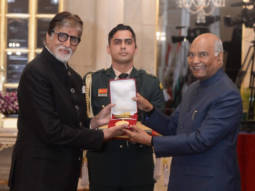 Amitabh Bachchan receives Dadasaheb Phalke Award from President Ram Nath Kovind in New Delhi