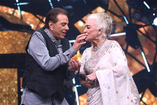 Dharmendra and Asha Parekh reunite to celebrate 60 years in the Indian film industry