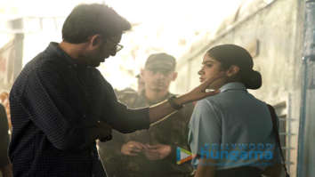 On The Sets Of The Movie Gunjan Saxena - The Kargil Girl