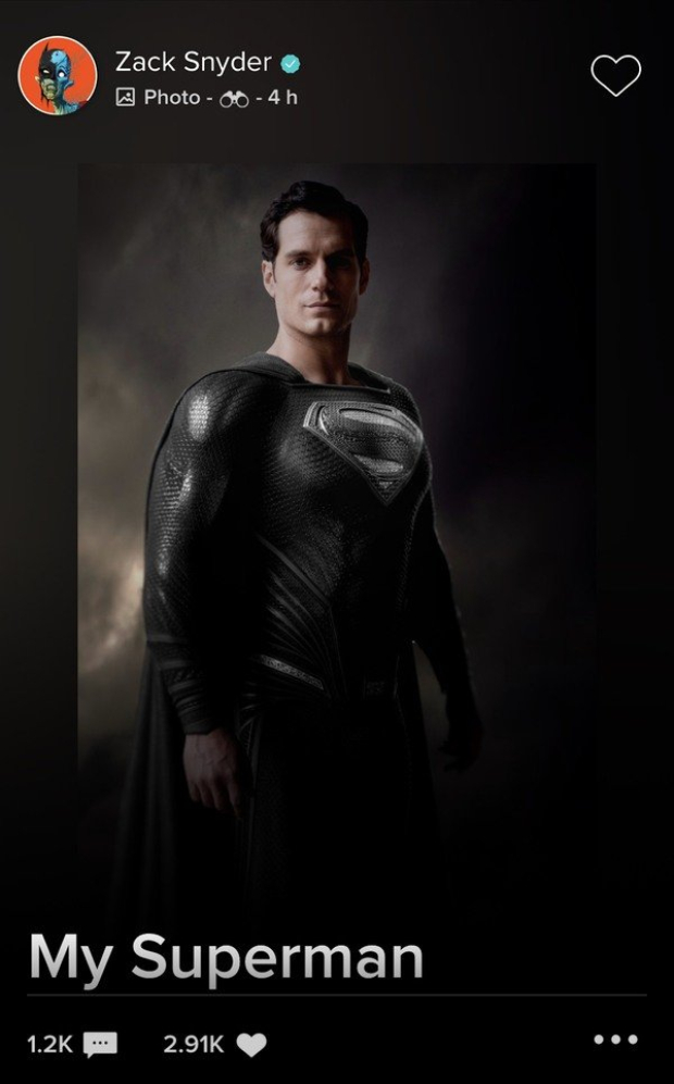 Justice League: Zack Snyder shares Henry Cavill's new photo as Black Suit Superman