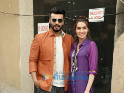 Photos: Arjun Kapoor and Kriti Sanon snapped promoting their film Panipat