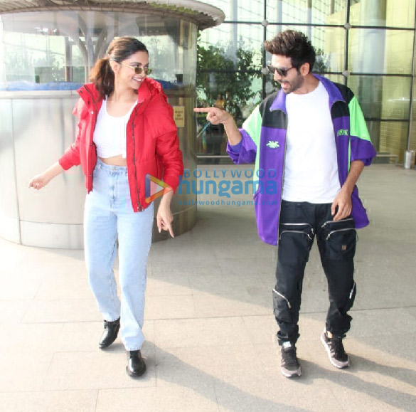photos deepika padukone kartik aaryan kajol taapsee pannu and others snapped at the airport 2