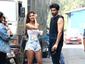 Photos: Disha Patani and Aditya Roy Kapur snapped on the sets of Malang at Filmcity