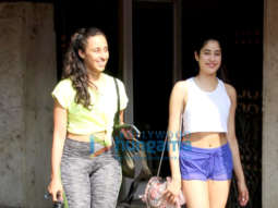 Photos: Janhvi Kapoor and Namrata Purohit spotted at the Pilates gym