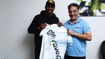 Photos: Kamal Haasan and Dwayne Bravo snapped in Chennai