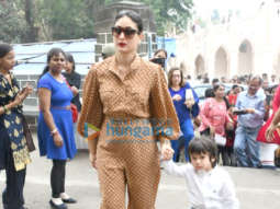 Photos: Kareena Kapoor Khan and Taimur Ali Khan snapped at Mount Mary Church in Bandra