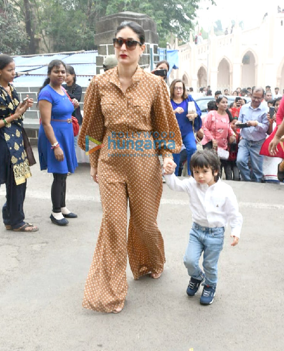 Photos: Kareena Kapoor Khan and Taimur Ali Khan snapped at Mount Mary Church in Bandra
