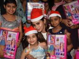 Photos: Mouni Roy celebrates Christmas with kids at an NGO