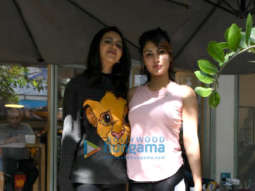 Photos: Rakul Preet Singh and Rhea Chakraborty spotted at The Kitchen Garden in Bandra