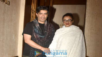 Photos: Rekha and Aditi Rao Hydari snapped at Manish Malhotra’s home
