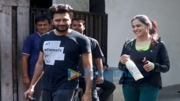 Photos: Riteish Deshmukh and Genelia Dsouza spotted at the gym in Khar