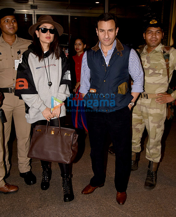 photos saif ali khan kareena kapoor khan and sharad kelkar snapped at the airport 1