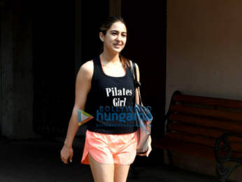 Photos: Sara Ali khan, Janhvi Kapoor, Sharmin Segal and Namrata Purohit spotted at Pilates class